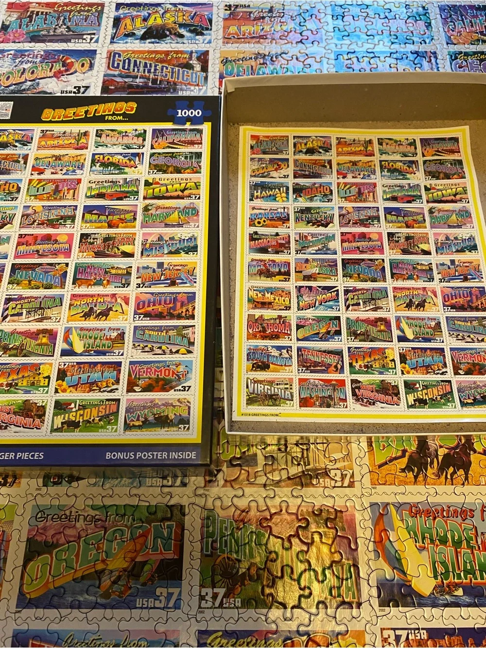 White Mountain 1000 Piece Jigsaw Puzzle - Greetings From....